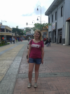 This is a picture of Eva in San Jose, Costa Rica.