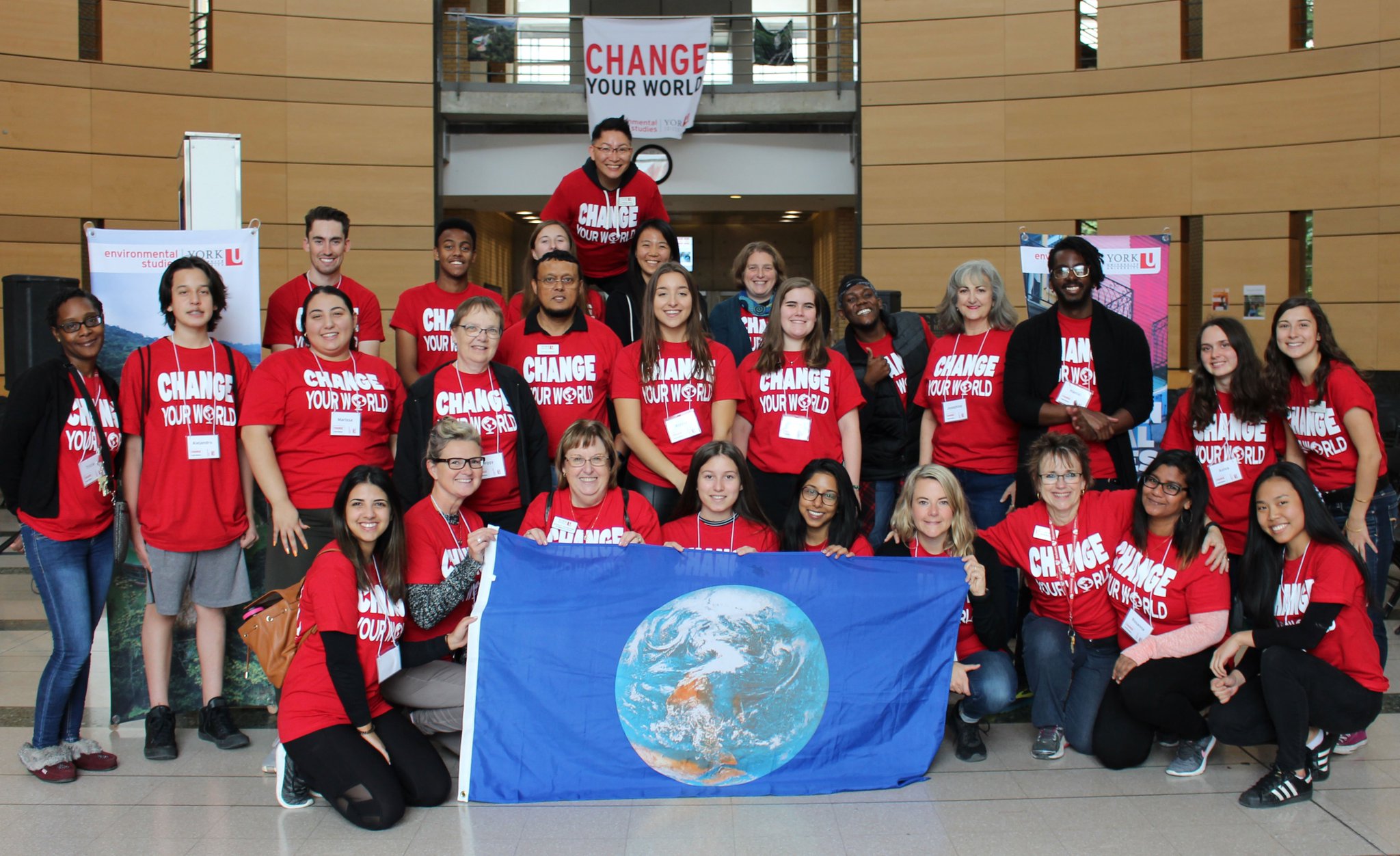 A group of volunteers at the 2019 Change Your World conference